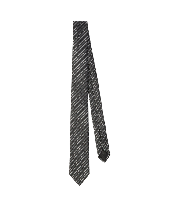 Gucci Gravata listrada de seda jacquard