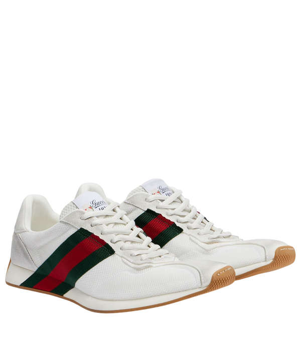 Gucci Tempo suede-trimmed sneakers