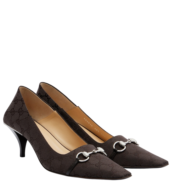 Escarpins Vittoria en toile GG Gucci