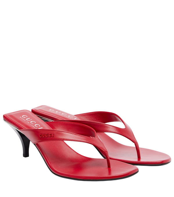 Gucci Vittoria leather thong sandals