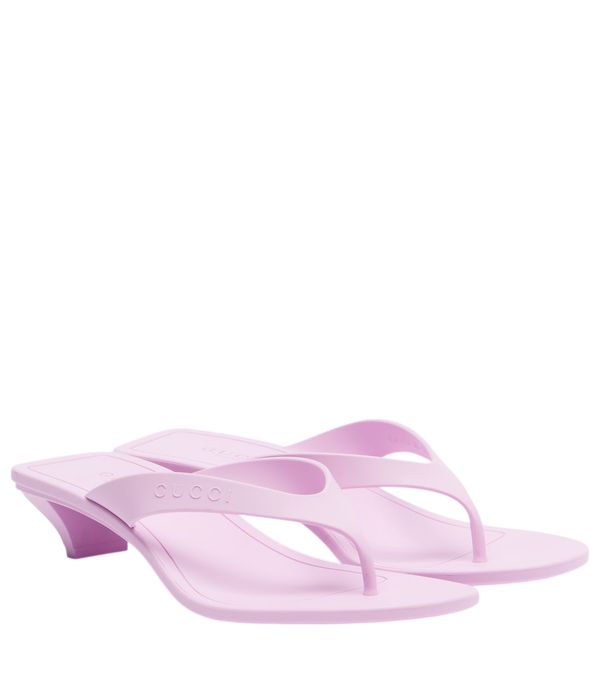 Gucci Vittoria logo thong sandals