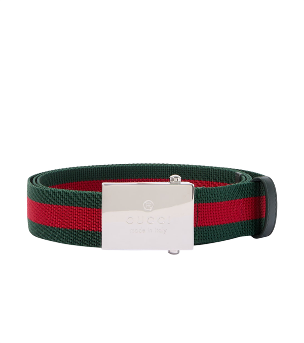 Gucci Web Stripe canvas belt