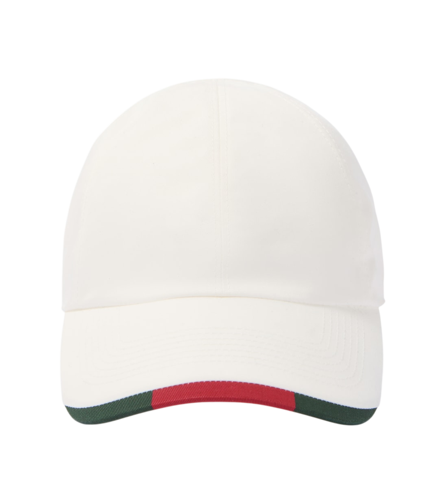 Gucci Web Stripe cotton-blend baseball cap