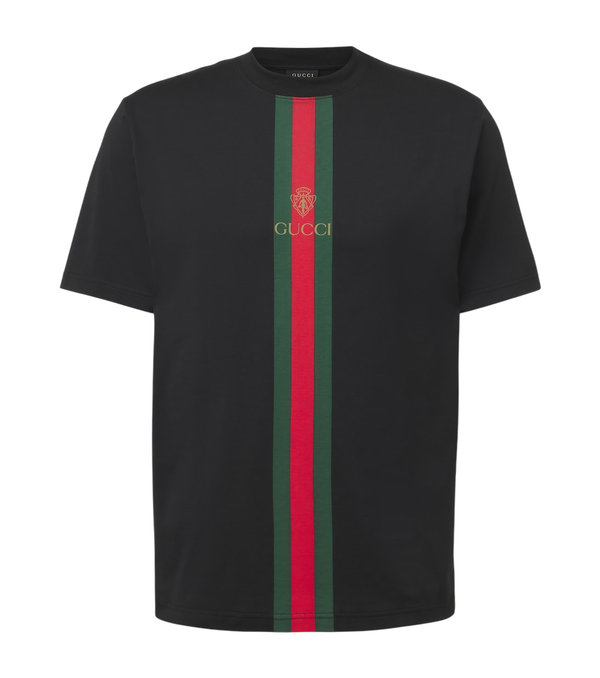 Gucci Web Stripe cotton jersey T-shirt
