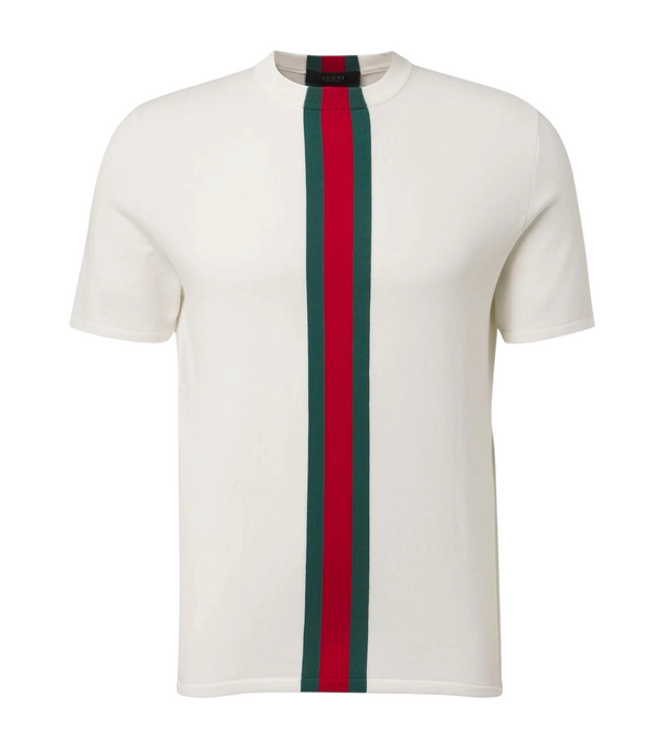 Gucci Web Stripe Cotton T-Shirt