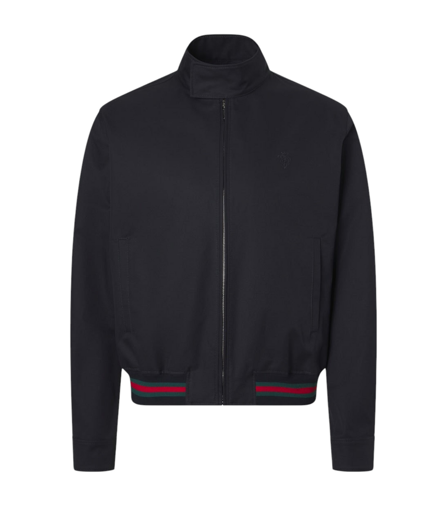 Gucci Web Stripe cotton twill jacket