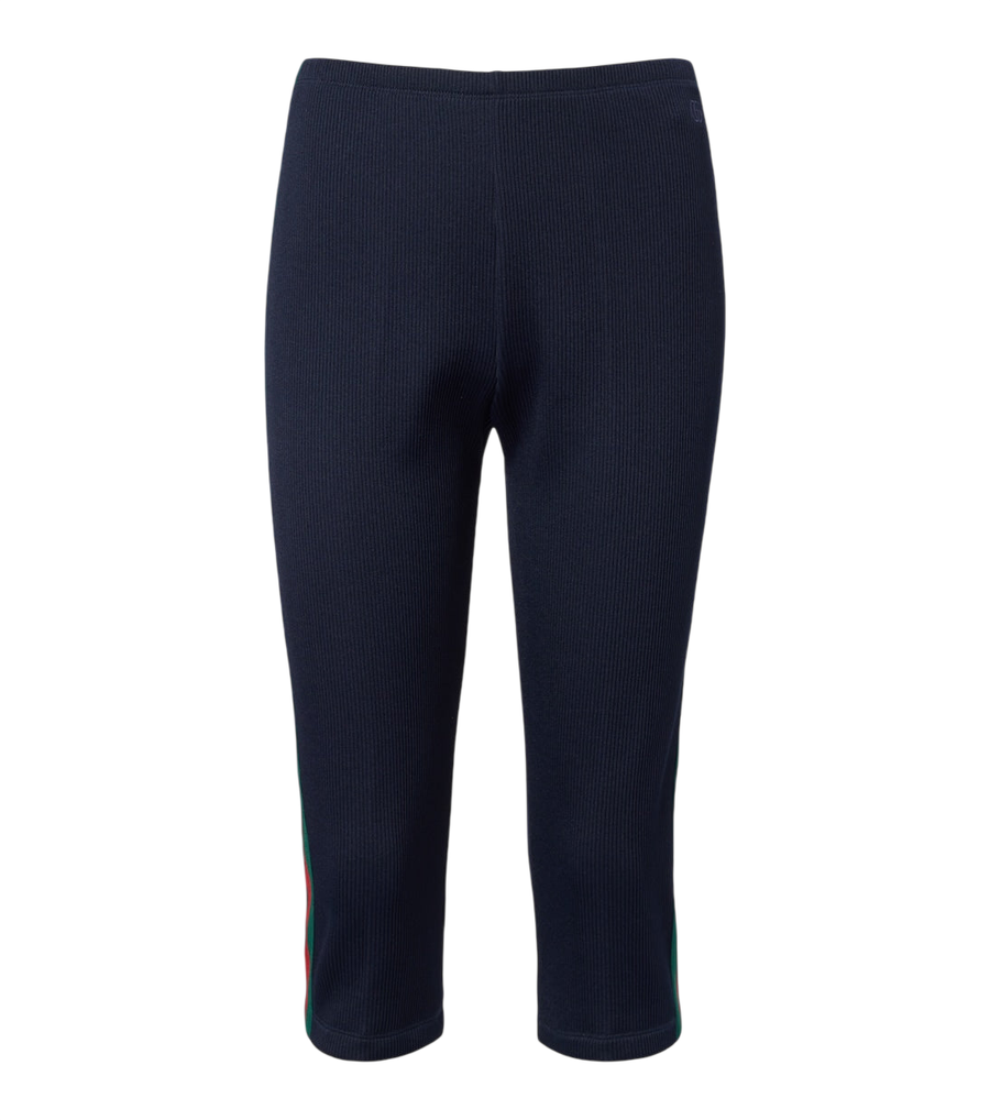 Gucci Web Stripe jersey capri pants
