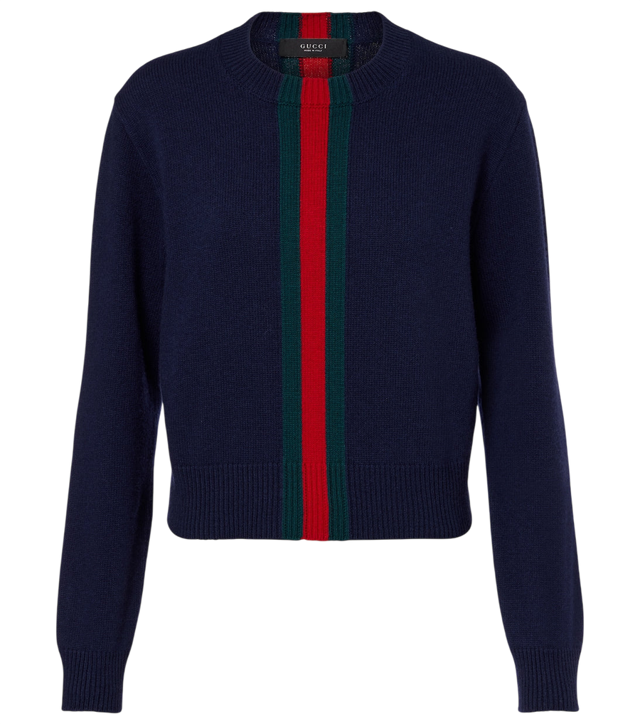 Gucci Web Stripe wool sweater