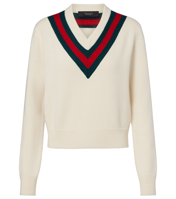 Gucci Web Stripe wool sweater