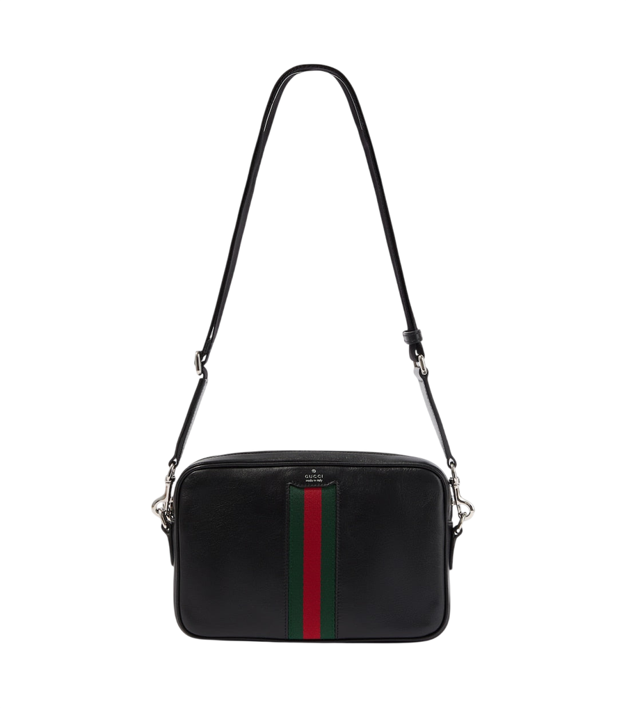 Gucci Web Trademark Small leather crossbody bag