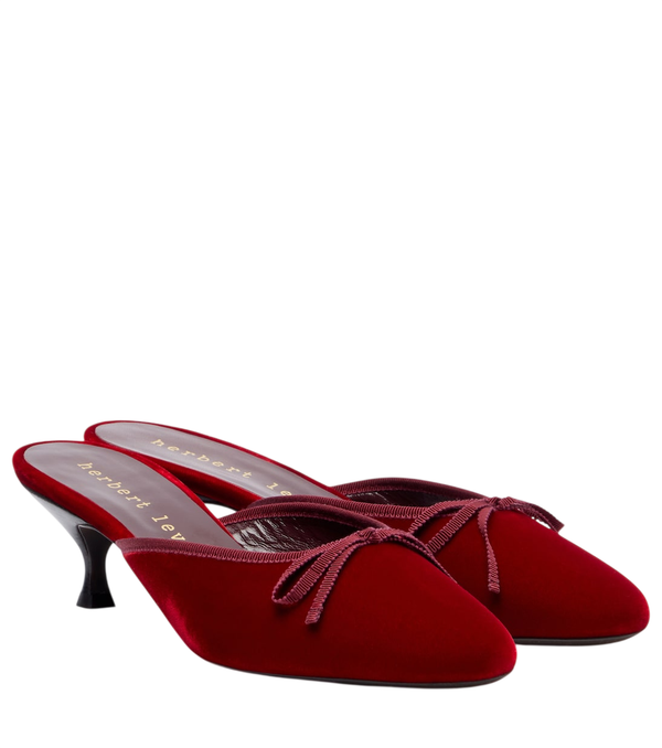 Herbert Levine 24/7 velvet mules