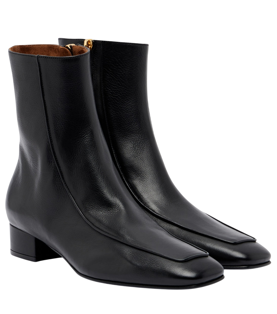 Herbert Levine Shadow Ban leather ankle boots