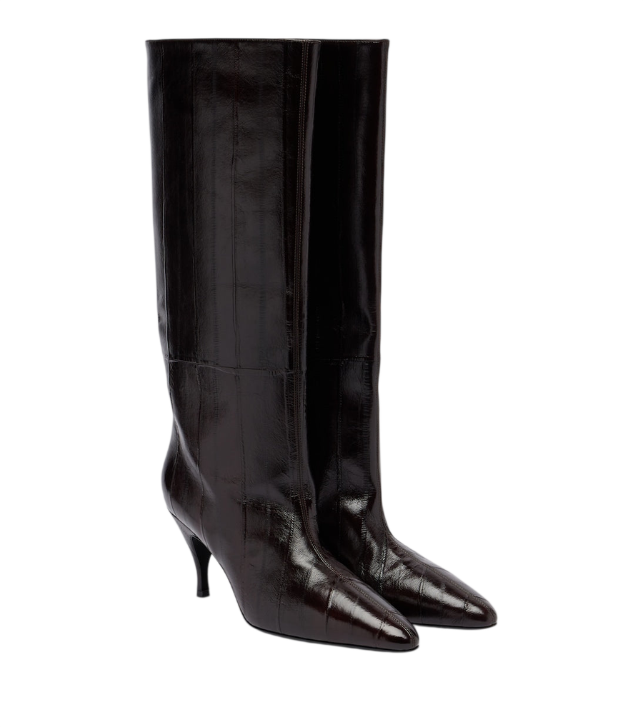 Herbert Levine Silhouette leather knee-high boots
