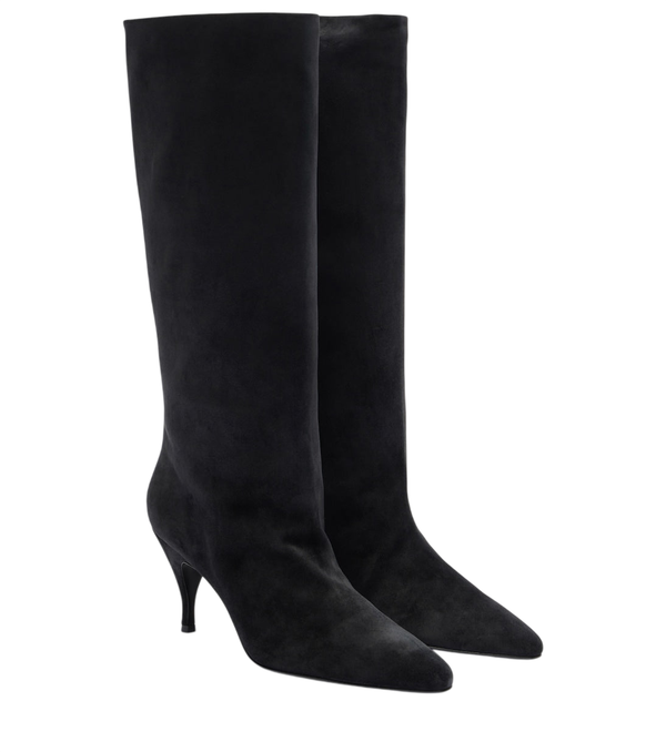 Herbert Levine Silhouette suede knee-high boots