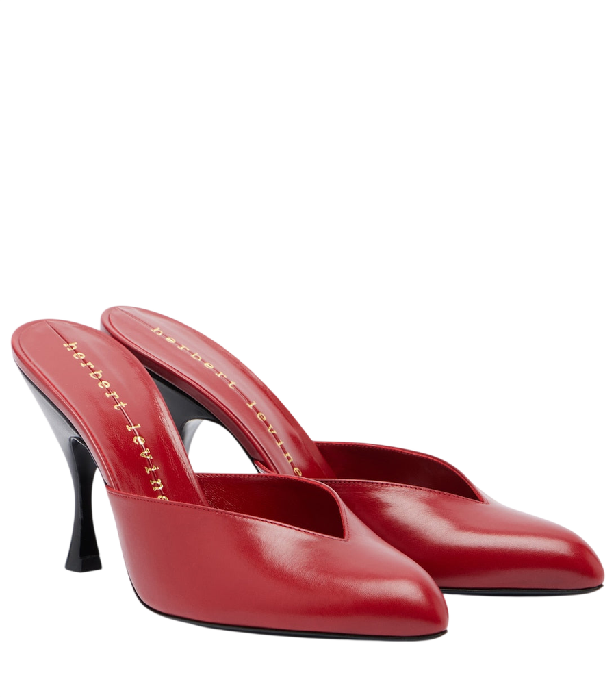 Herbert Levine Sitting Pretty leather mules