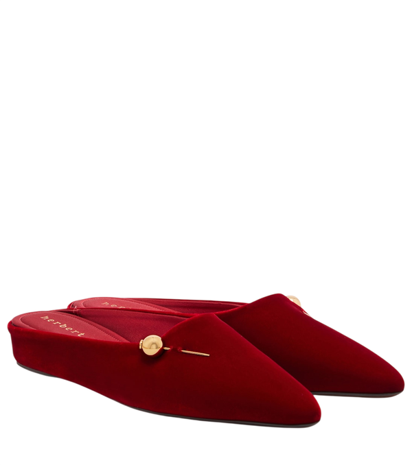 Herbert Levine Sleep On It velvet mules