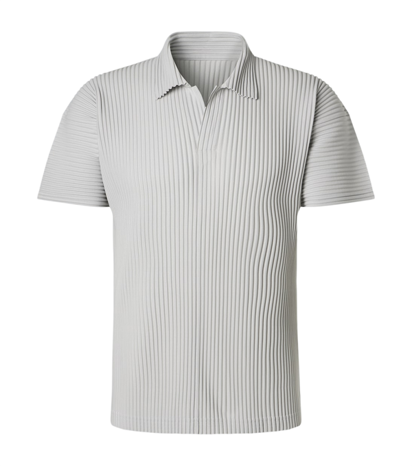 Homme Plissé Issey Miyake Basics pleated polo shirt