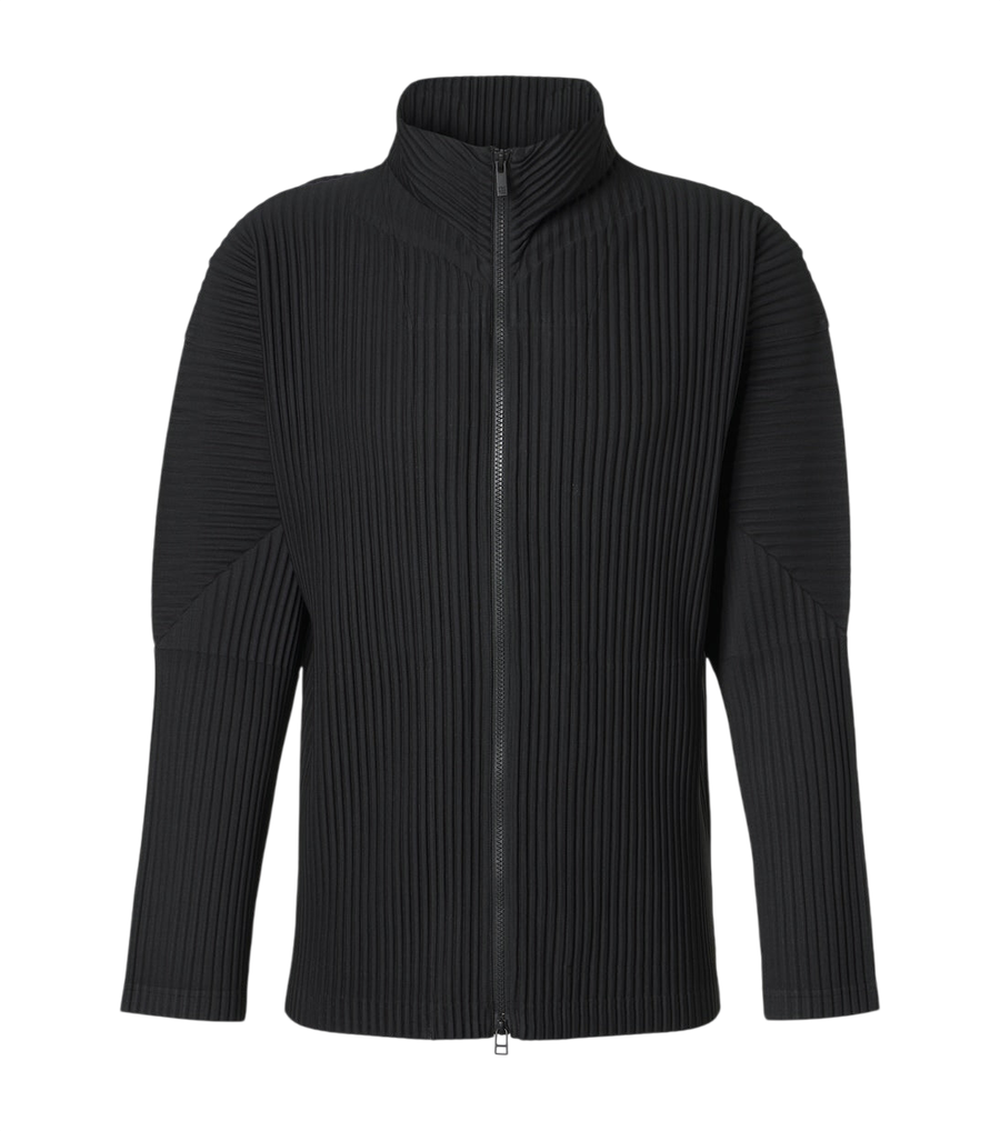 Homme Plissé Issey Miyake Basics pleated zip-up cardigan
