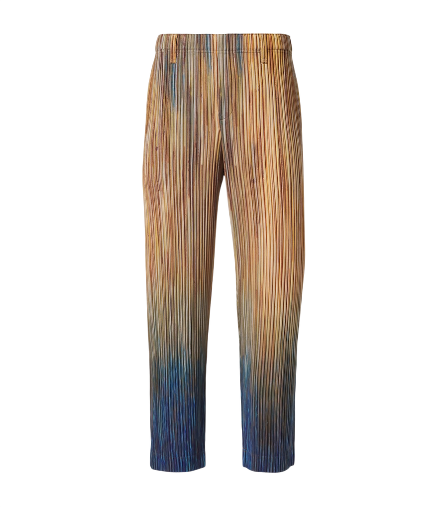 Homme Plissé Issey Miyake Paint Brush Close-Up pleated straight pants