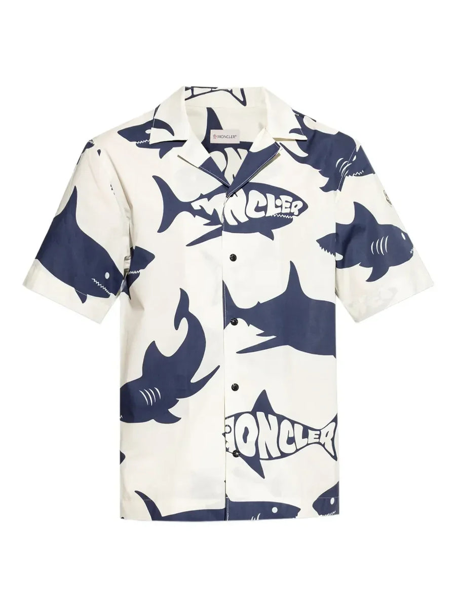 Moncler shark-print shirt