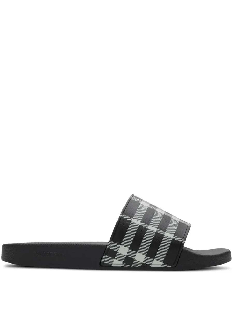 Burberry checkered slides