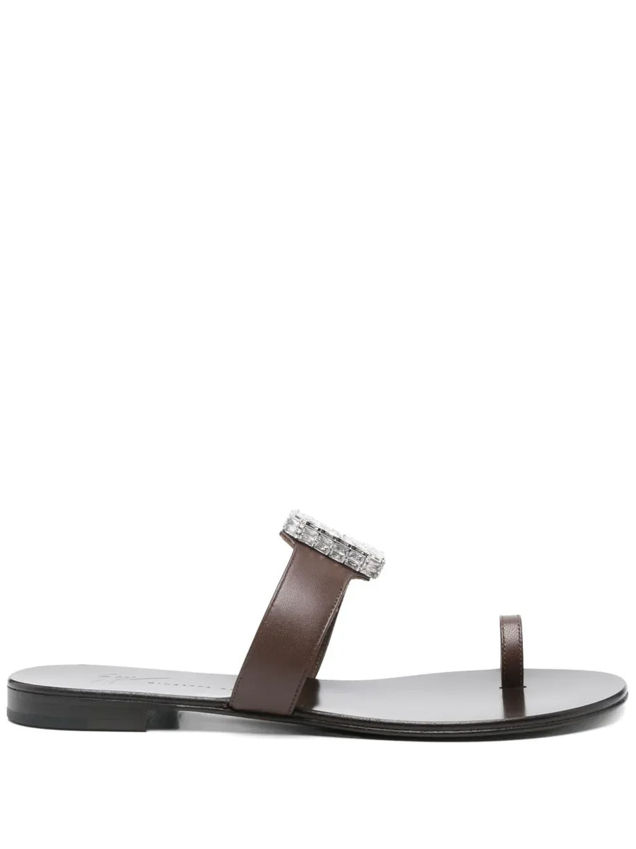 Giuseppe Zanotti leather slides sandals women