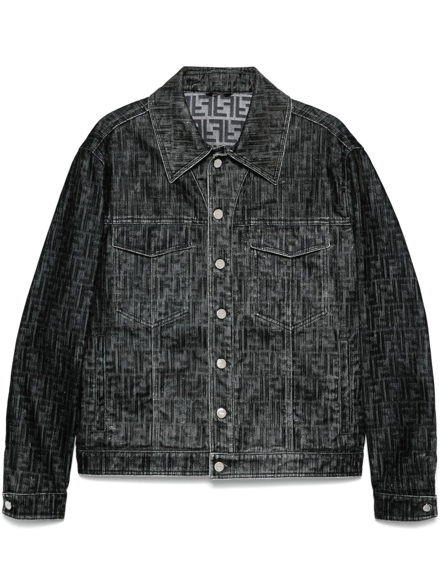 FENDI FF-motif denim jacket