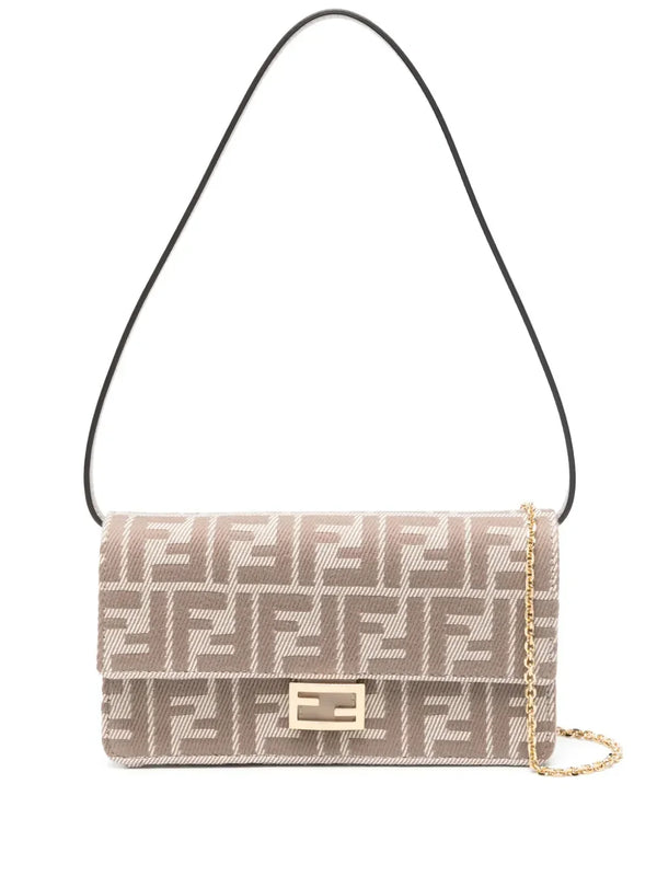FENDI Baguette FF-jacquard cross body bag