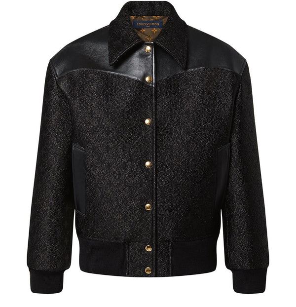 LOUIS VUITTON Glitter Monogram Bomber Jacket