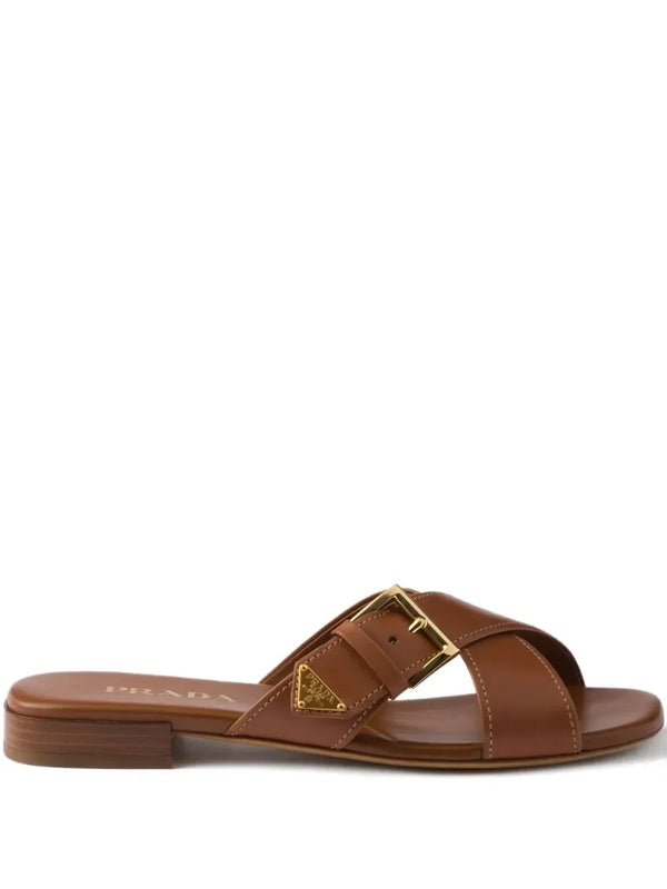 Prada criss-cross buckle sandals