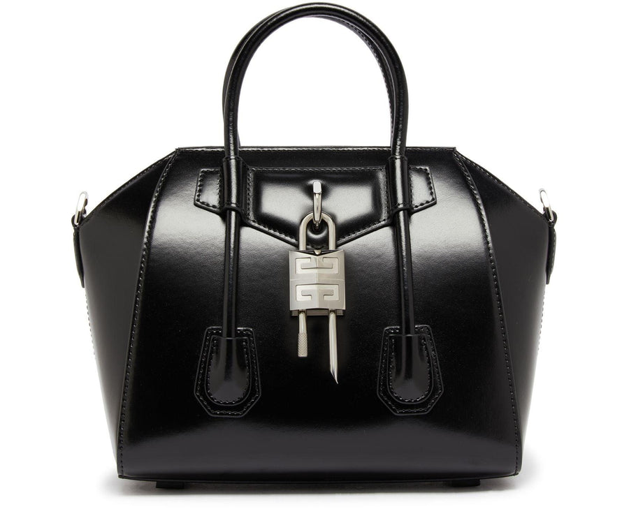 GIVENCHY Mini Antigona Lock bag in Box leather