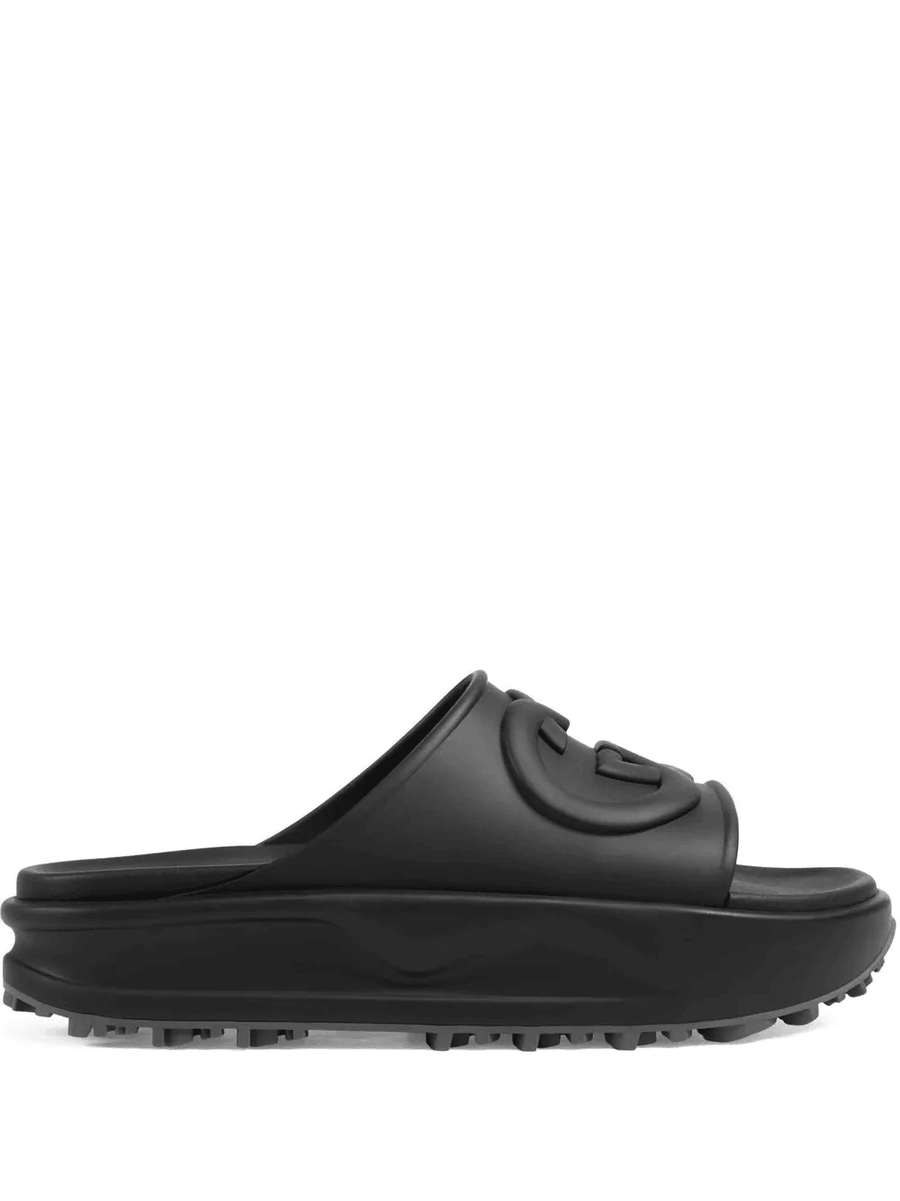 Chanclas con G entrelazadas de Gucci