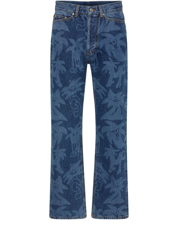 PALM ANGELS Palmity Allover Laser jeans