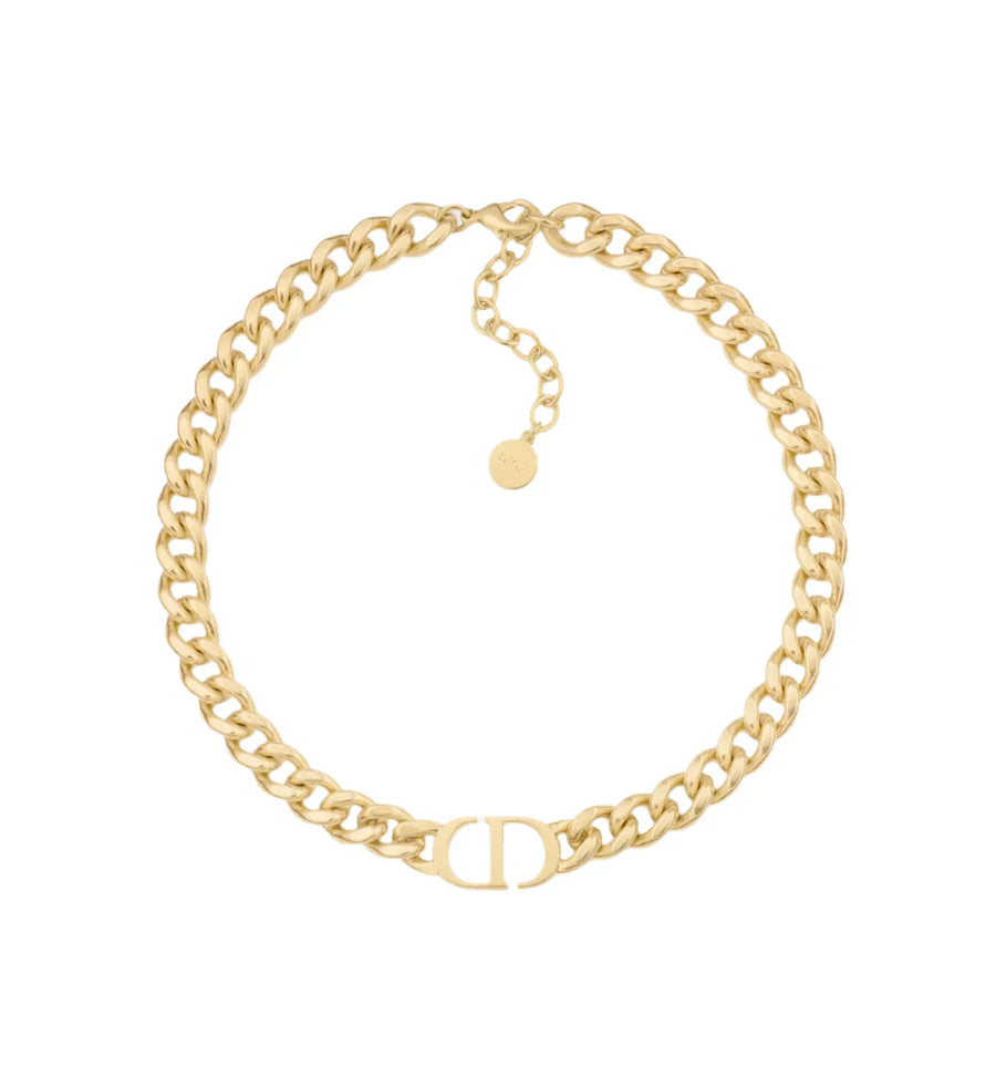 Dior 30 Montaigne Short Necklace Gold-Finish Metal