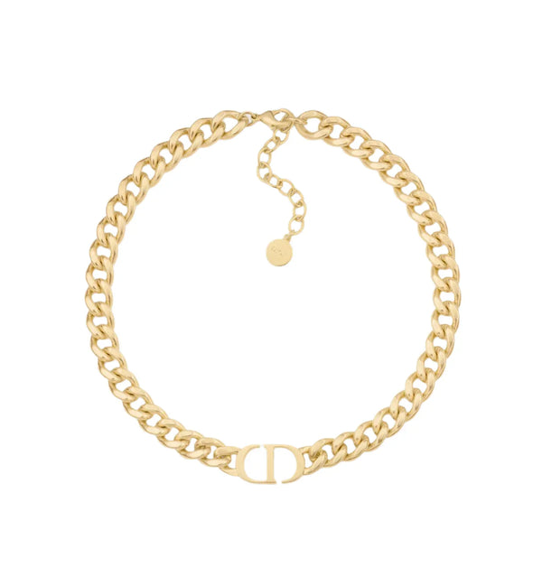 Dior 30 Montaigne Short Necklace Gold-Finish Metal