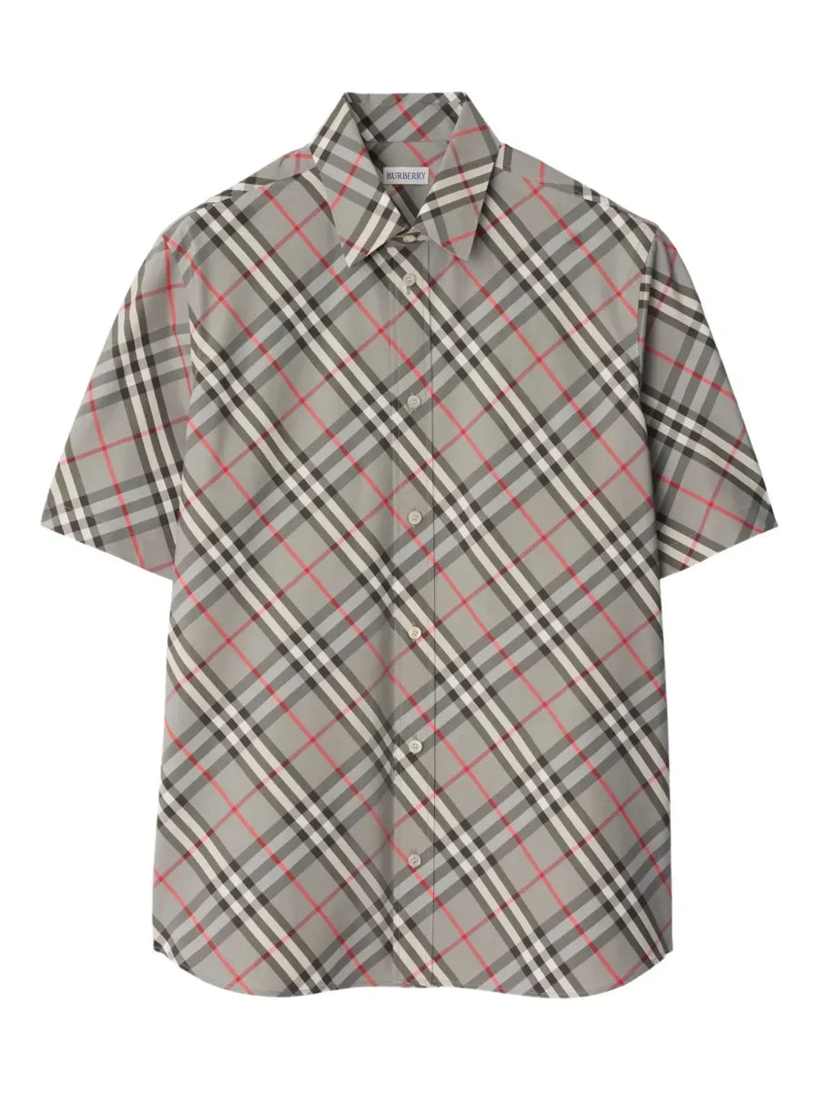 Burberry check pattern shirt