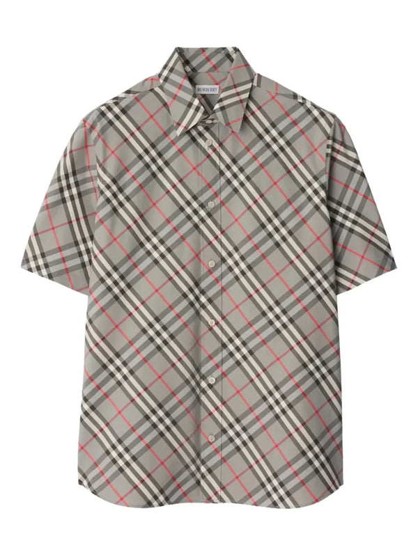 Burberry check pattern shirt