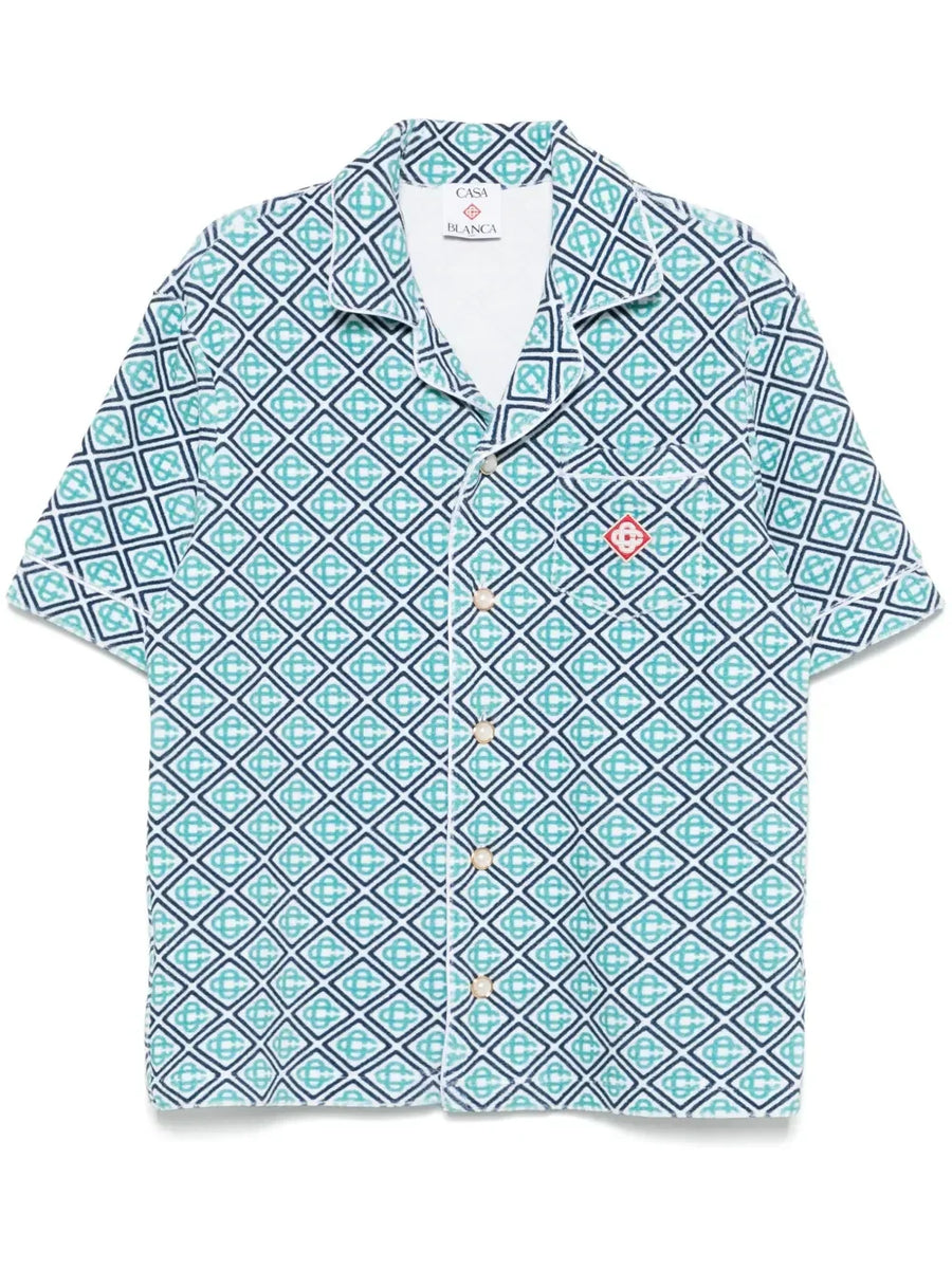 Casablanca monogram towelling shirt
