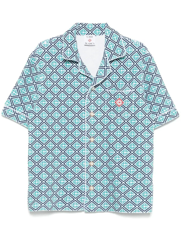 Casablanca monogram towelling shirt