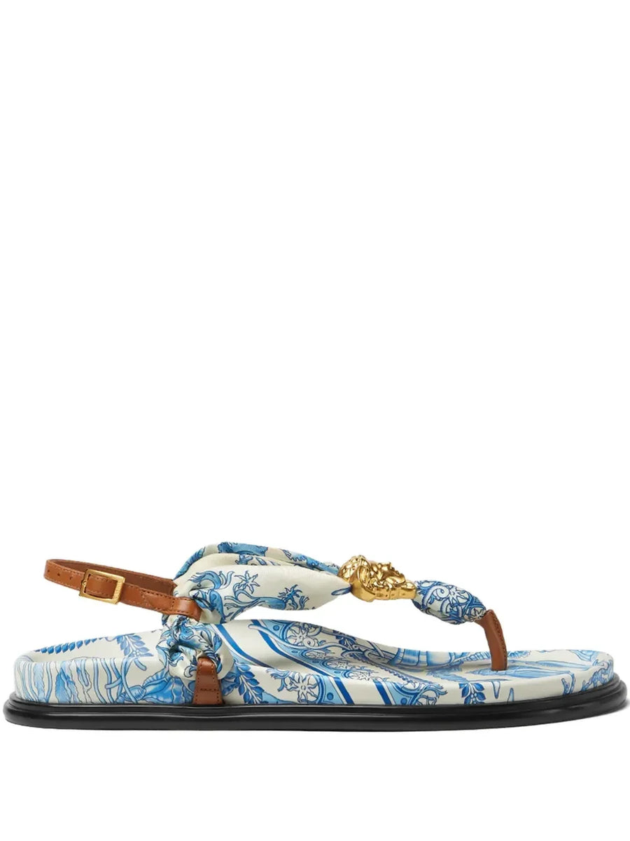 Versace Underwater Barocco La Medusa sandals