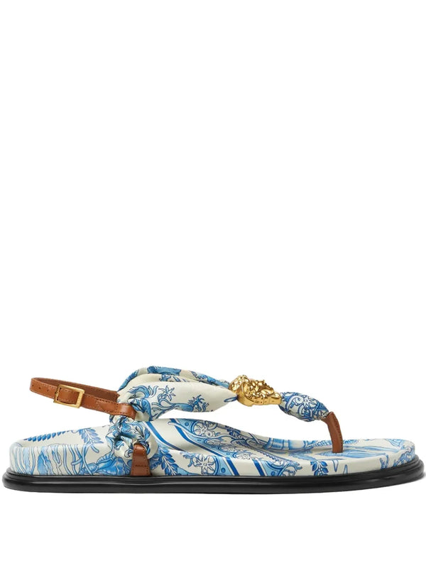 Versace Underwater Barocco La Medusa sandals