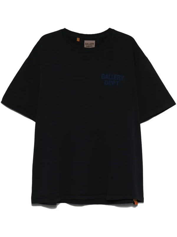 GALLERY DEPT. Midnight blue logo-print cotton T-shirt