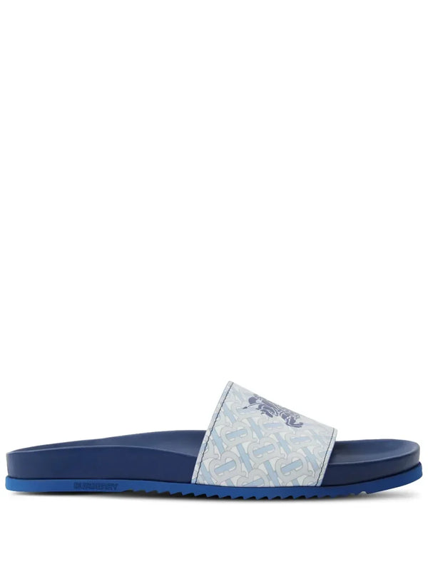 Burberry EKD monogram-print leather slides