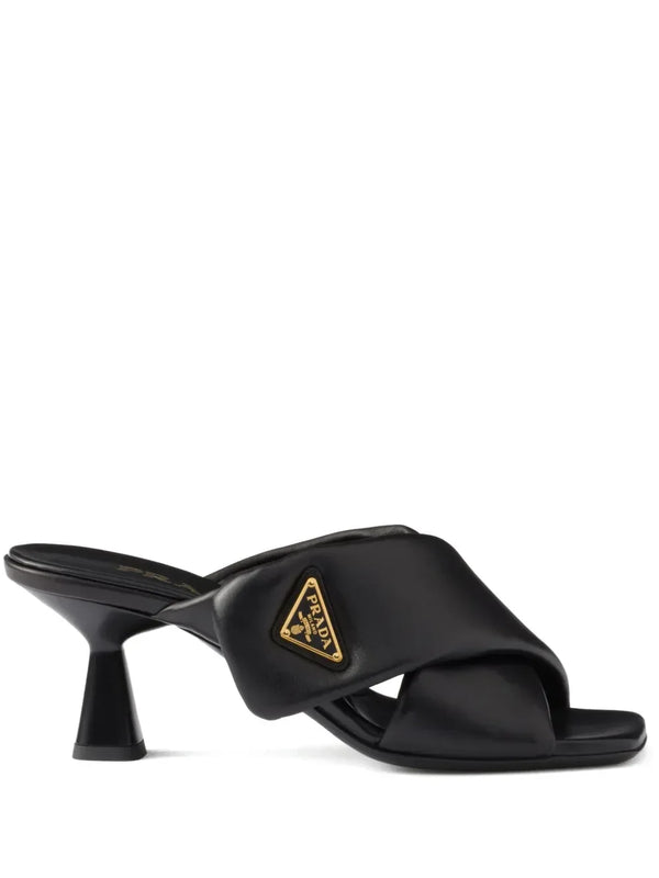 Prada 65mm padded mules
