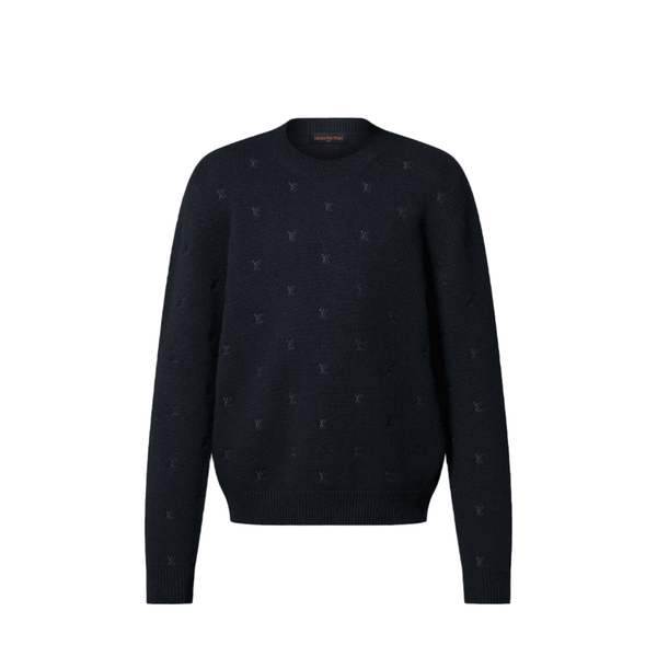 Louis Vuitton LV Blason All Over Embroidered Crewneck
