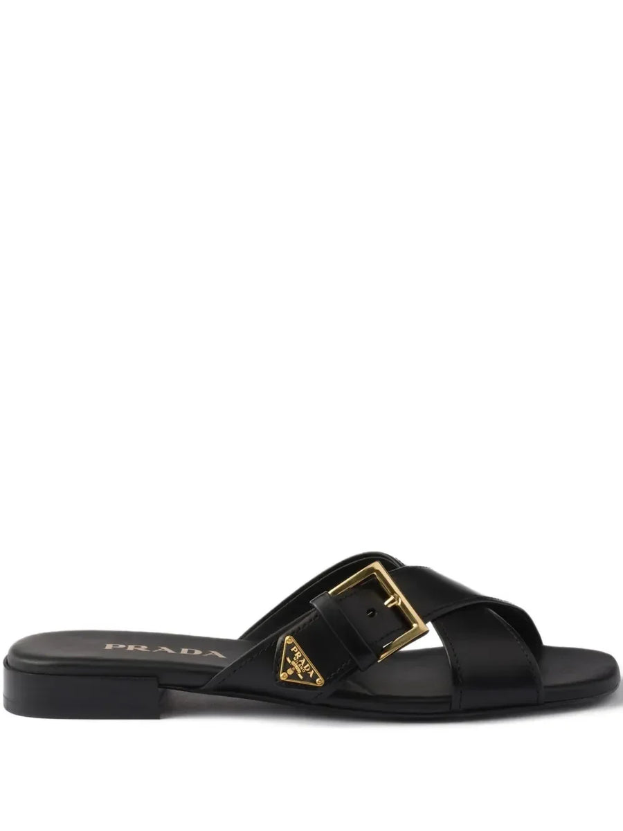 Prada criss-cross buckle sandals