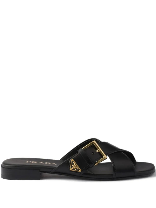 Prada criss-cross buckle sandals