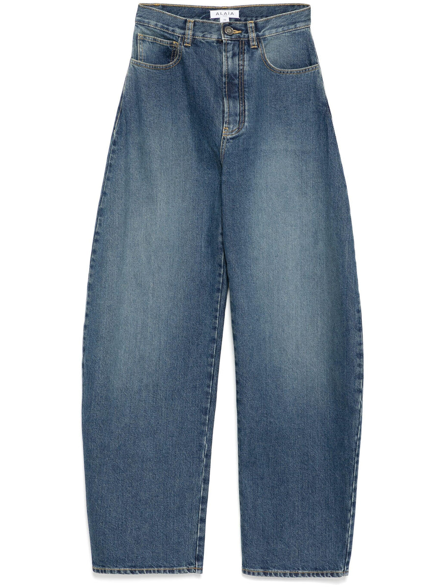 Alaïa barrel-leg jeans