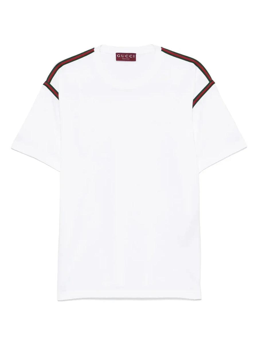 Gucci Web-detail cotton T-shirt