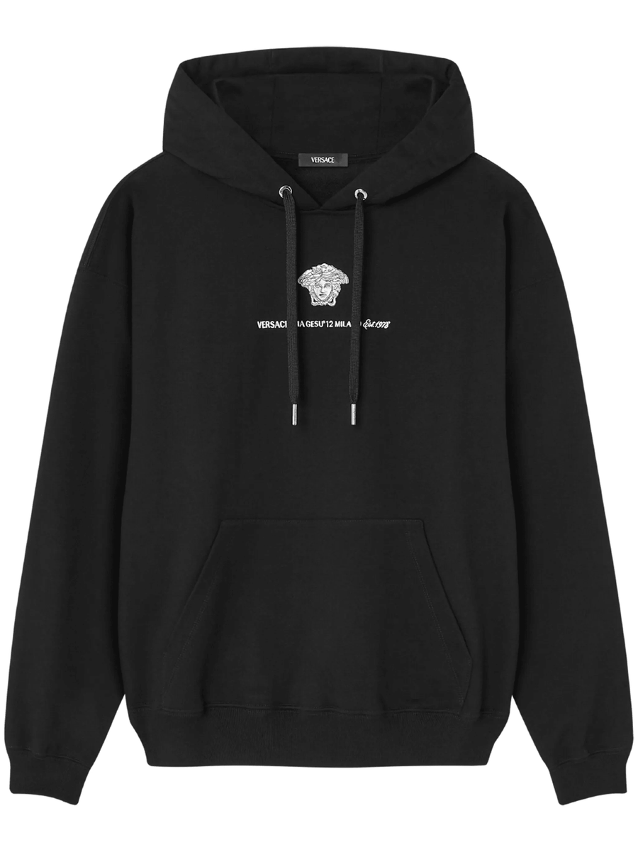 Versace Medusa Milano-embroidery hoodie